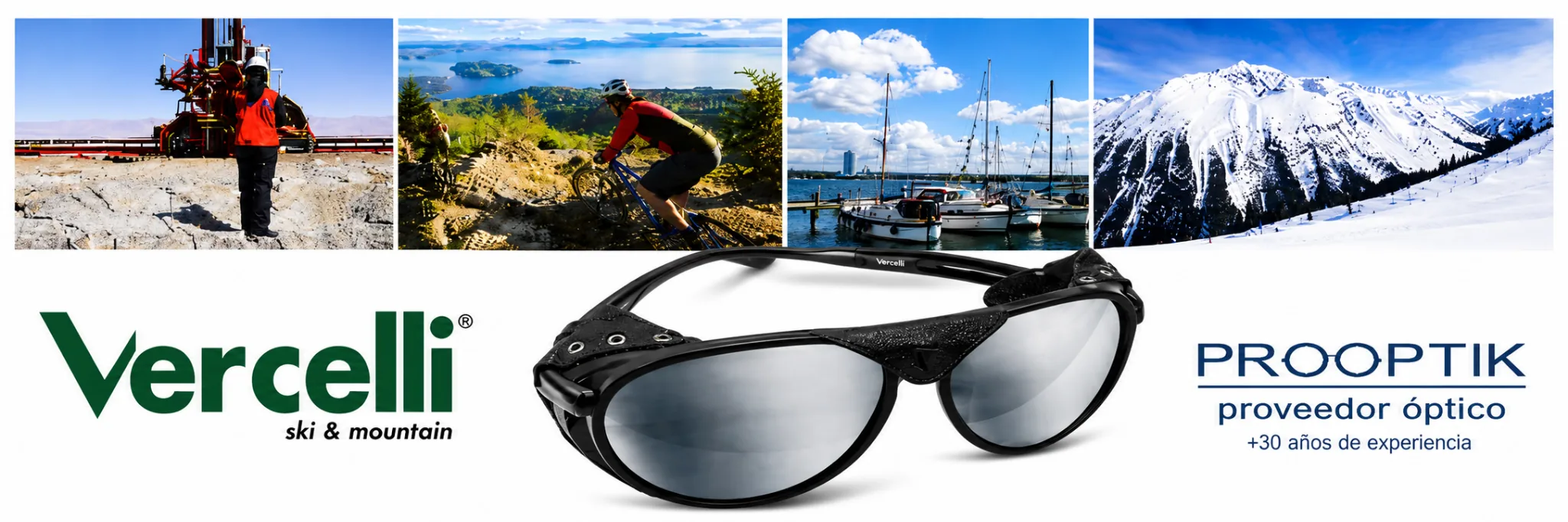 Promoción Vercelli, lentes para montaña y deportes